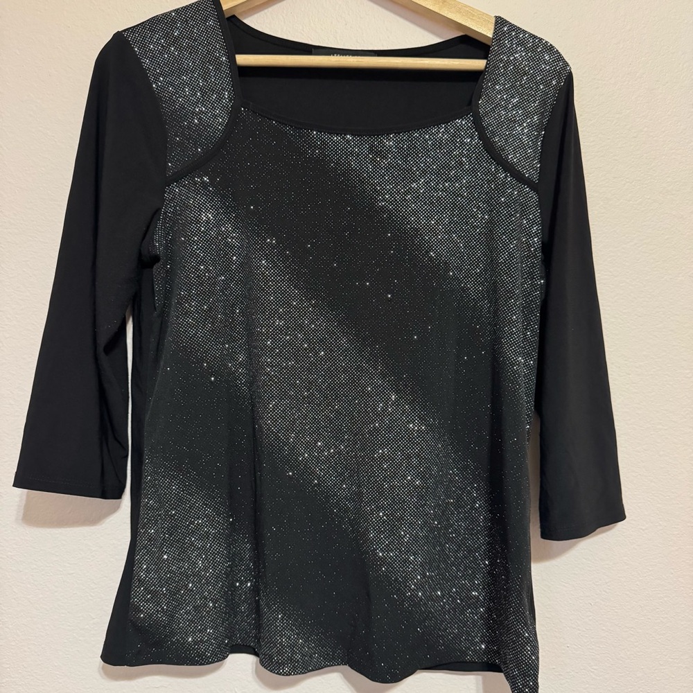 Atelier 29 Black and Silver Women's Top